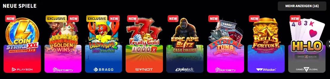 Spielkatalog im Online Casino – Slots, Tischspiele und Live-Casino auf einer Seite